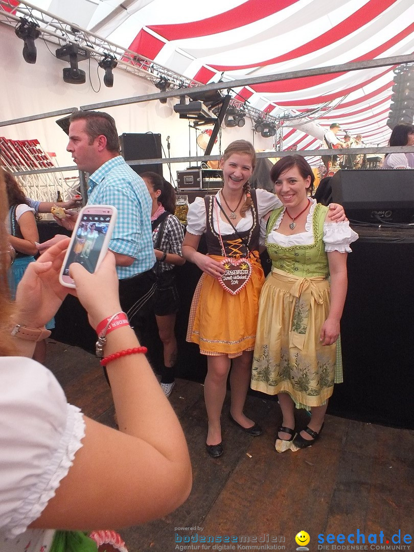 Dirndl-Weltrekord: Bad-Schussenried am Bodensee, 04.10.2014