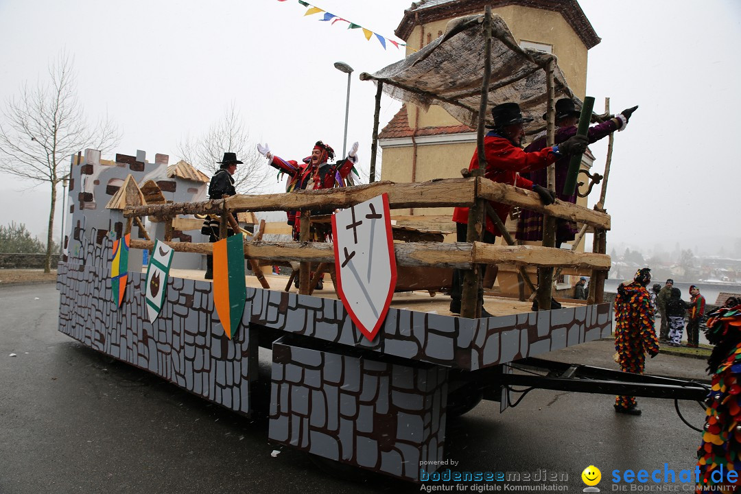 Fasnet Festumzug mit Motivwagen : Stockach am Bodensee, 01.02.2015