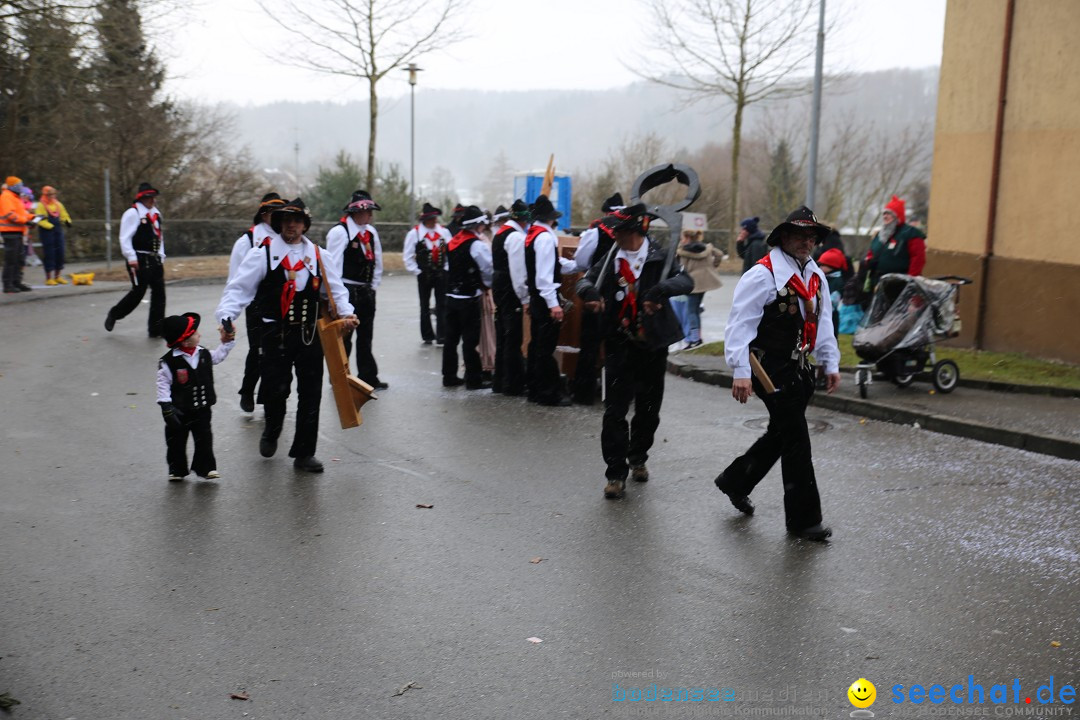 Fasnet Festumzug mit Motivwagen : Stockach am Bodensee, 01.02.2015