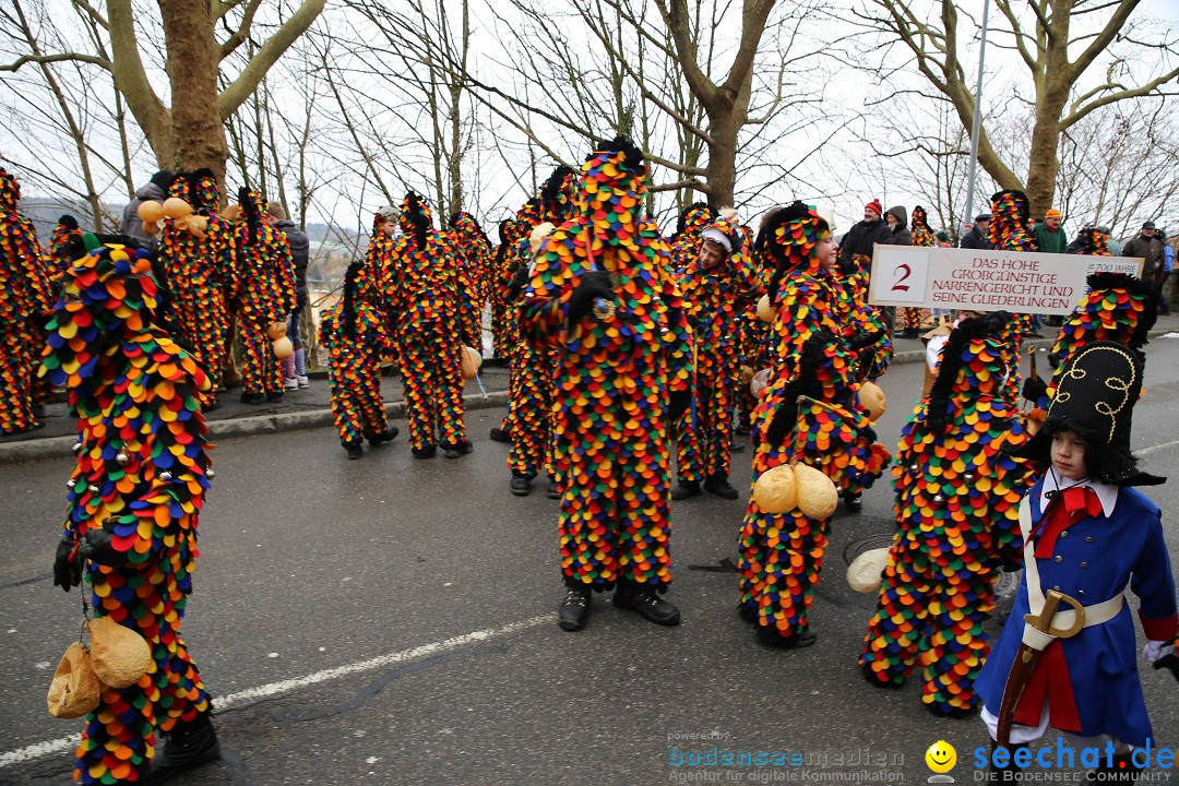 Fasnet Festumzug mit Motivwagen : Stockach am Bodensee, 01.02.2015