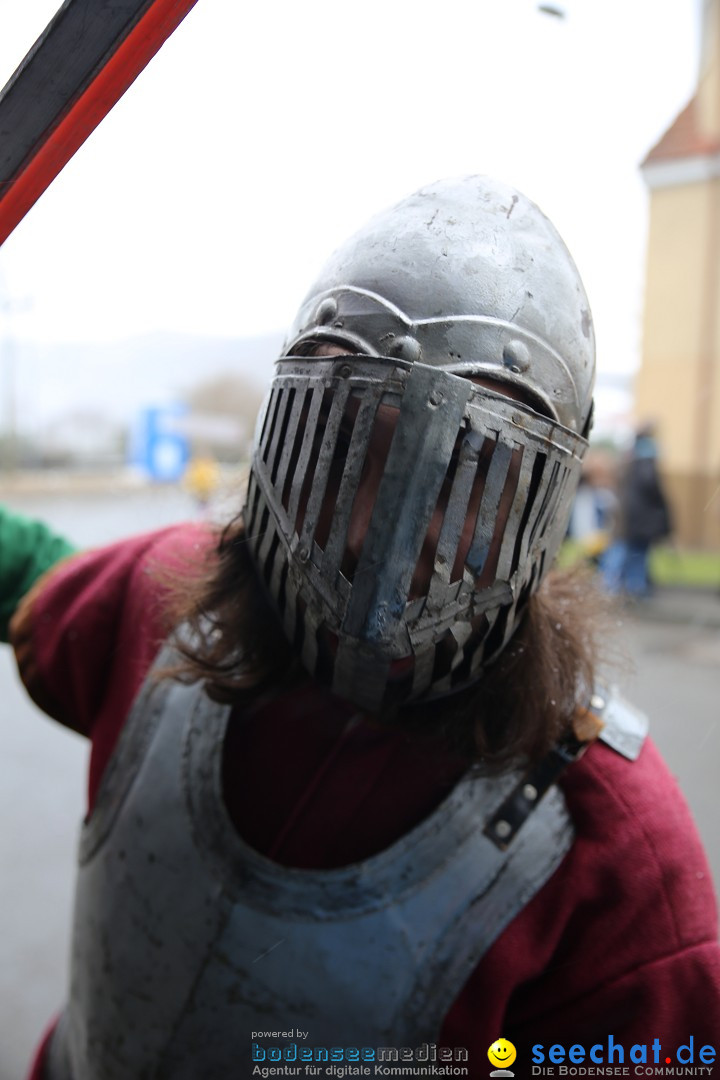 Fasnet Festumzug mit Motivwagen : Stockach am Bodensee, 01.02.2015