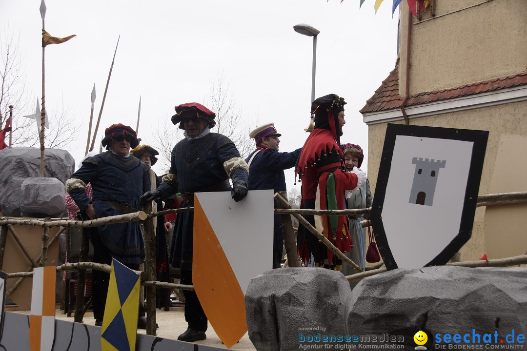 Festumzug mit Motivwagen: Stockach am Bodensee, 01.02.2015