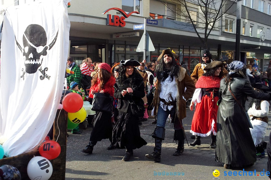 Fasnetsumzug mit Poppele Zunft: Singen am Bodensee, 14.02.2015