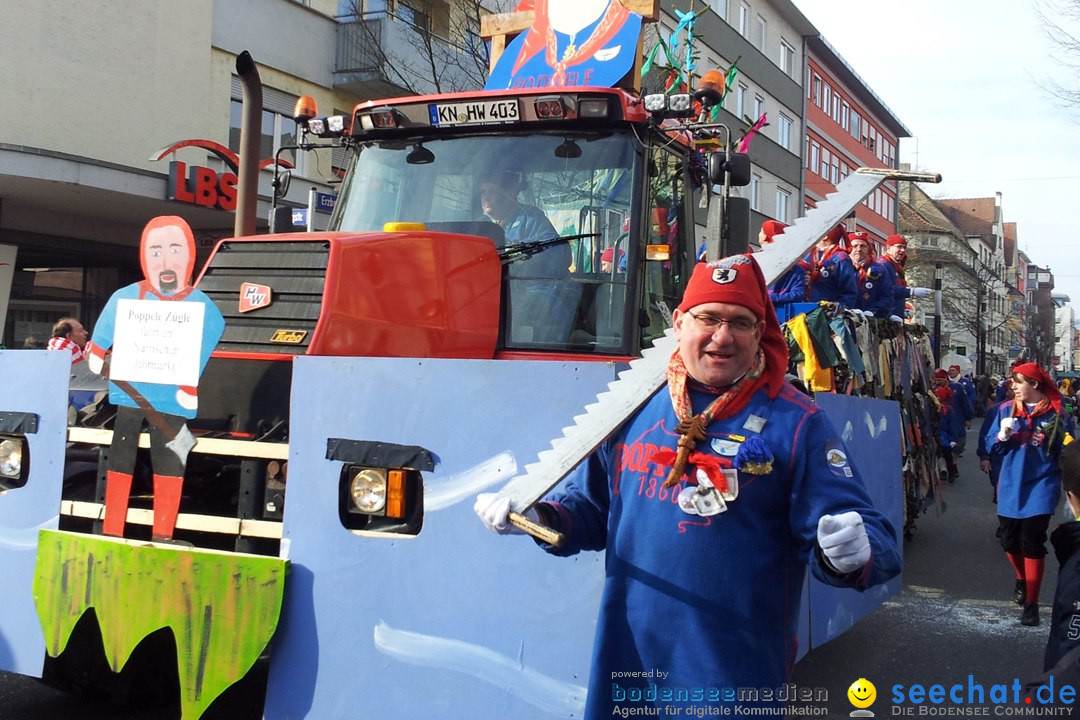 Fasnetsumzug mit Poppele Zunft: Singen am Bodensee, 14.02.2015