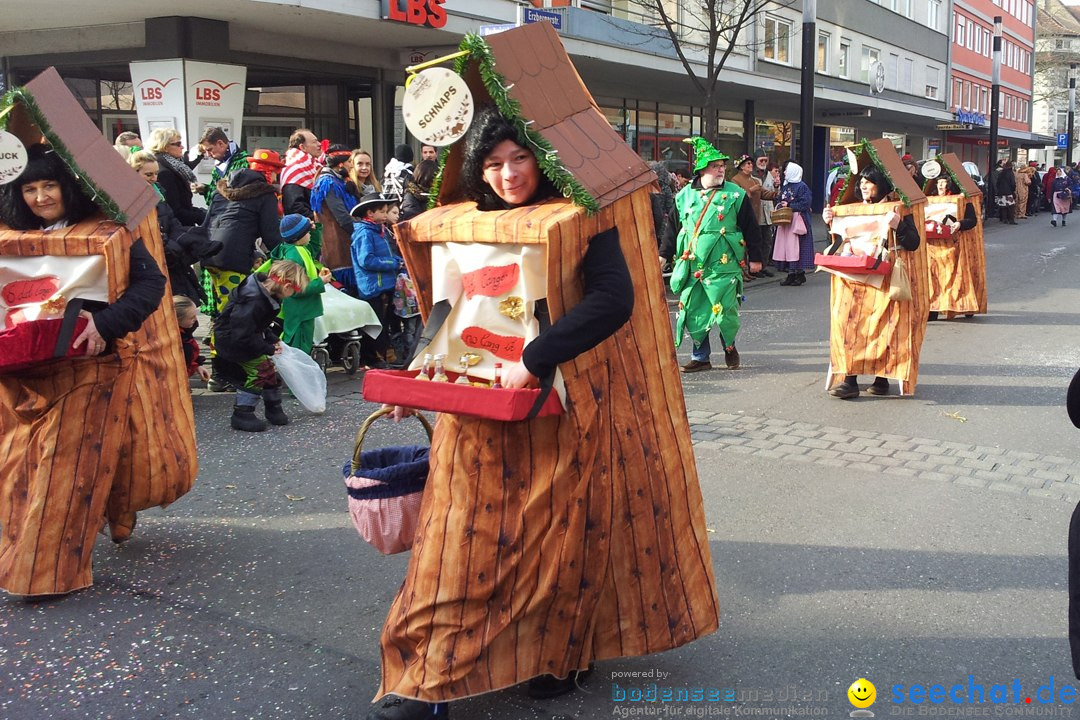 Fasnetsumzug mit Poppele Zunft: Singen am Bodensee, 14.02.2015