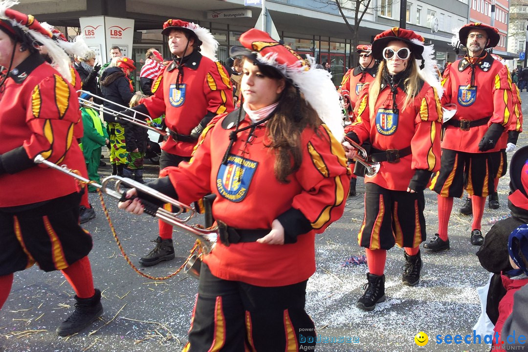 Fasnetsumzug mit Poppele Zunft: Singen am Bodensee, 14.02.2015