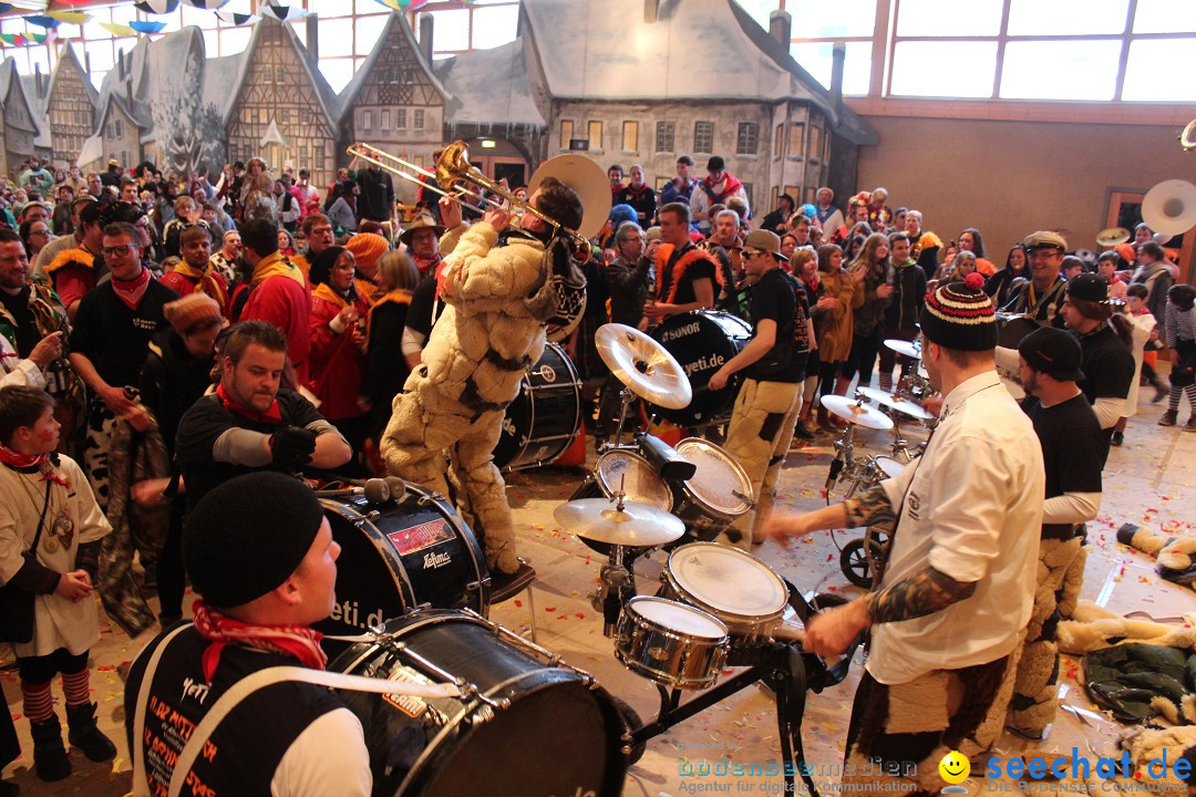 Rosenmontags Fasnetsparty mit den YETIS: Messkirch am Bodensee, 16.02.2015