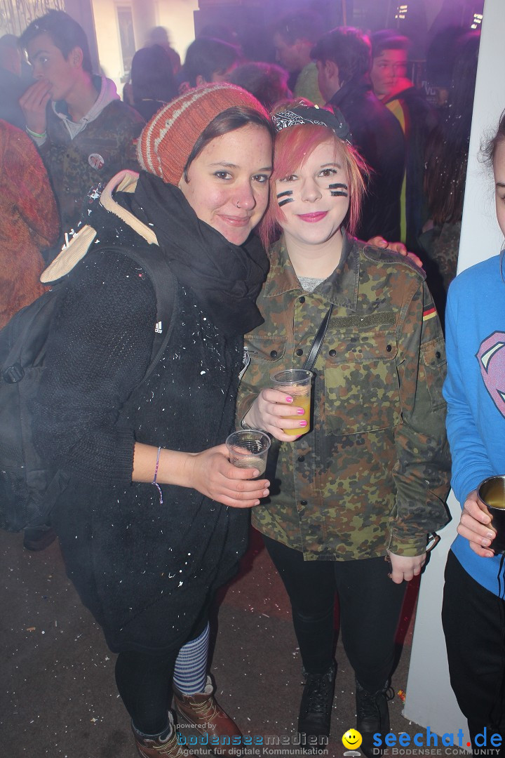 Rosenmontags Fasnetsparty mit den YETIS: Messkirch am Bodensee, 16.02.2015