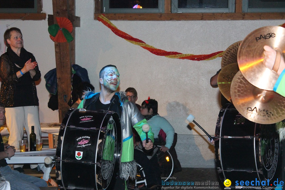 Guggenparty: Herisau in der Schweiz, 21.02.2015