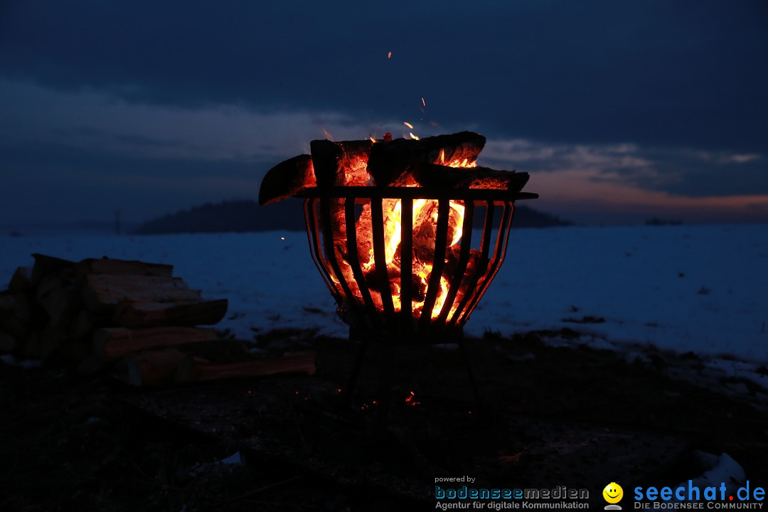 Funkenfeuer Fasnet - Ursaul bei Stockach am Bodensee, 22.02.2015