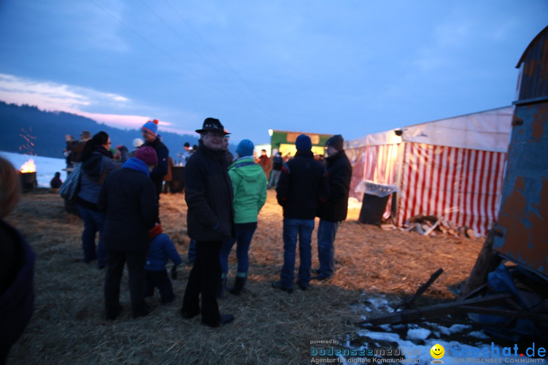 Funkenfeuer Fasnet - Ursaul bei Stockach am Bodensee, 22.02.2015