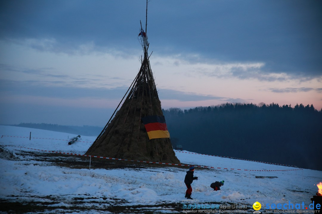 Funkenfeuer Fasnet - Ursaul bei Stockach am Bodensee, 22.02.2015