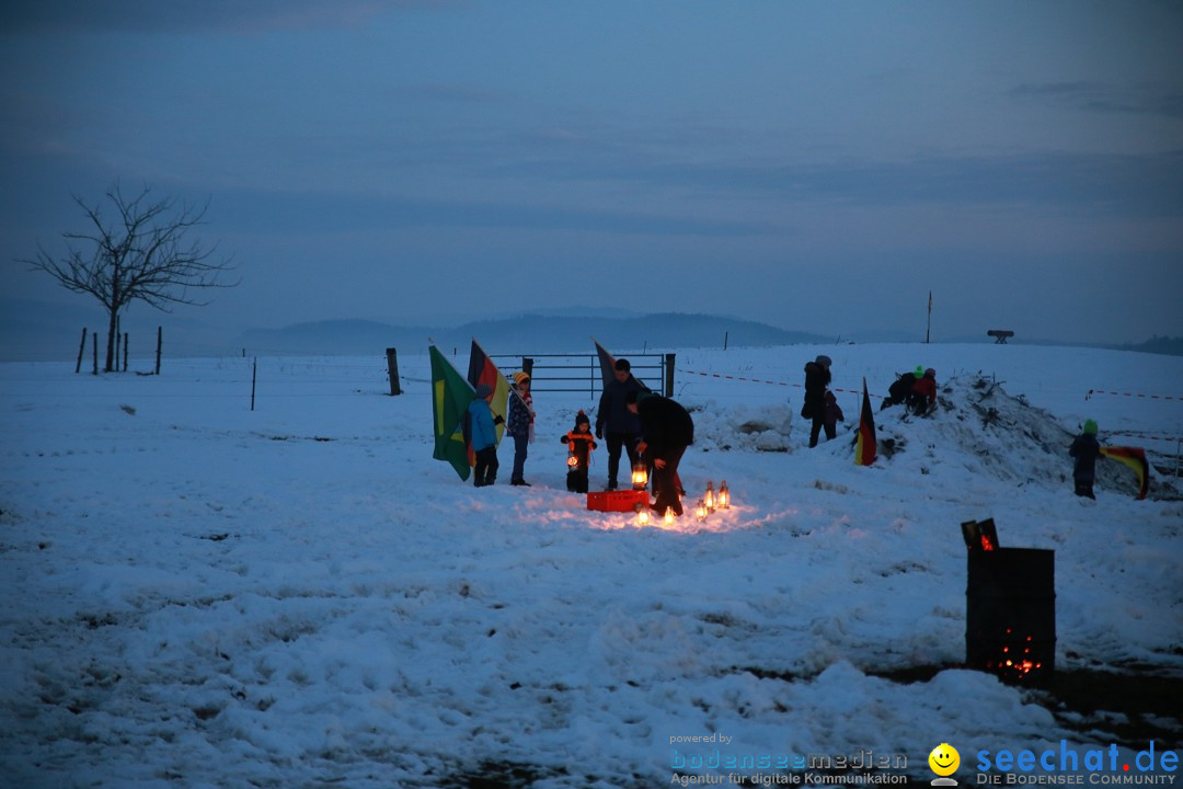 Funkenfeuer Fasnet - Ursaul bei Stockach am Bodensee, 22.02.2015