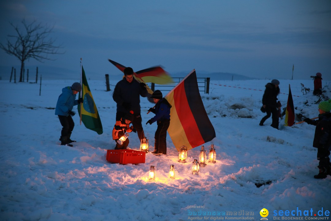 Funkenfeuer Fasnet - Ursaul bei Stockach am Bodensee, 22.02.2015