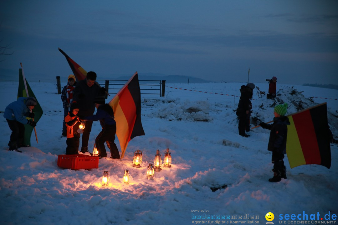 Funkenfeuer Fasnet - Ursaul bei Stockach am Bodensee, 22.02.2015