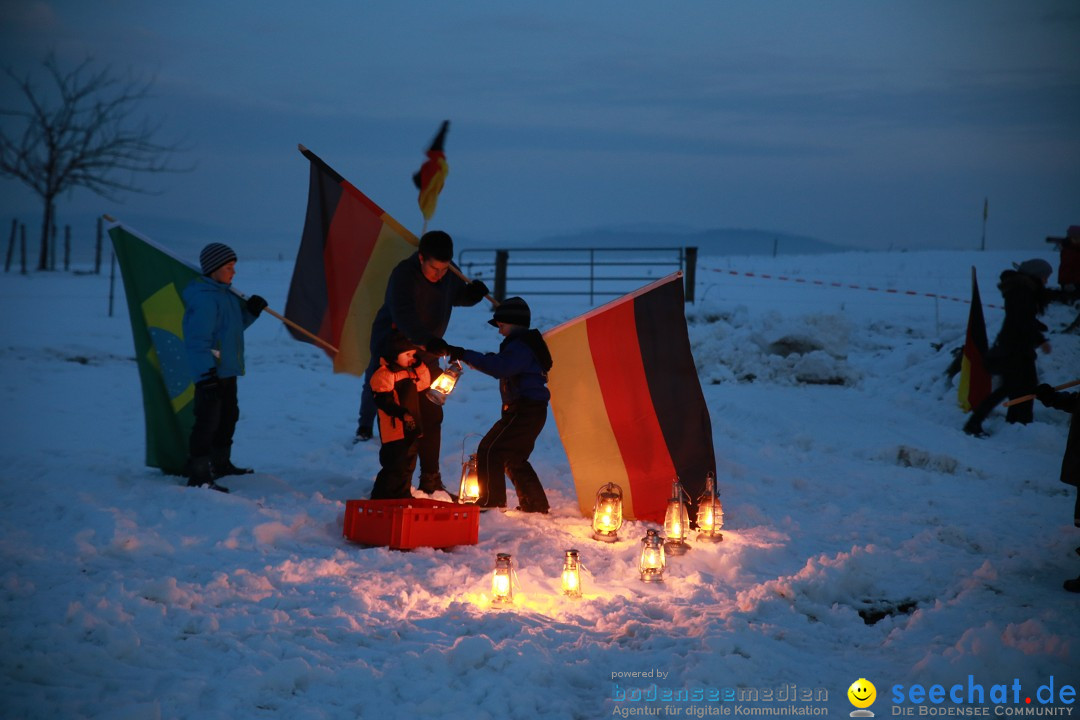 Funkenfeuer Fasnet - Ursaul bei Stockach am Bodensee, 22.02.2015