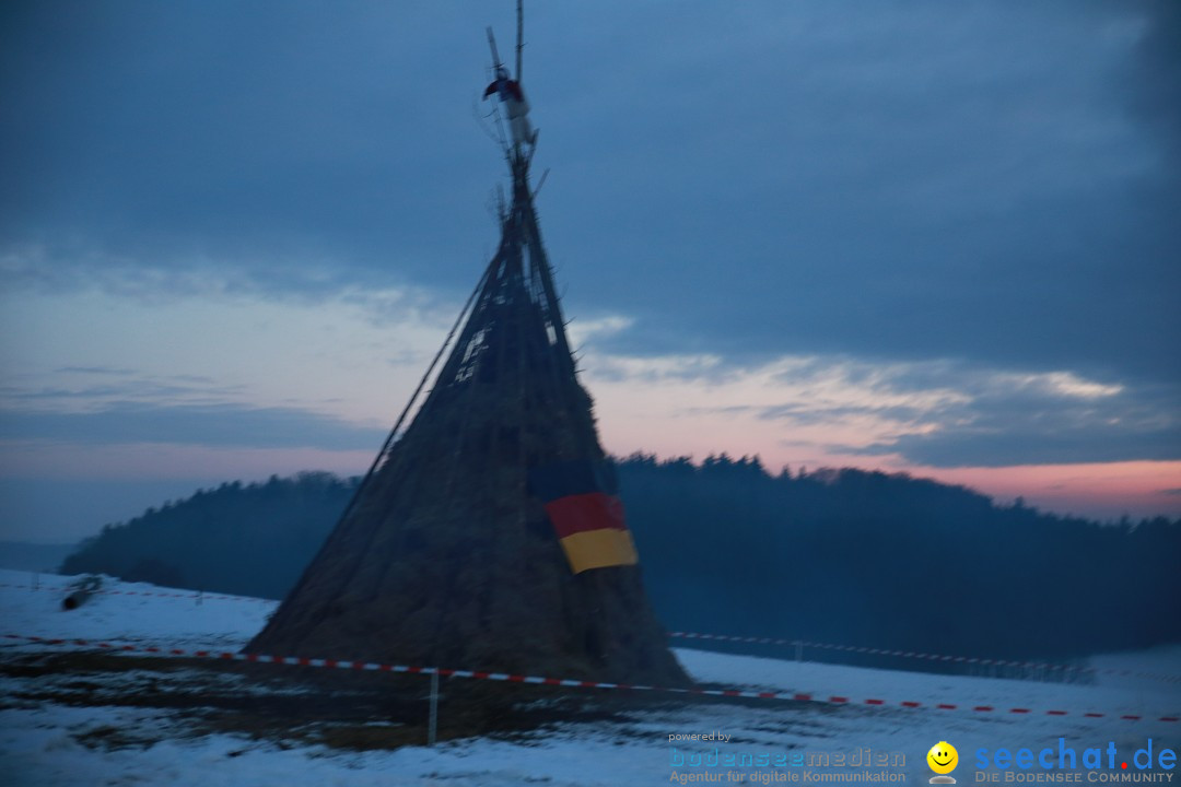 Funkenfeuer Fasnet - Ursaul bei Stockach am Bodensee, 22.02.2015