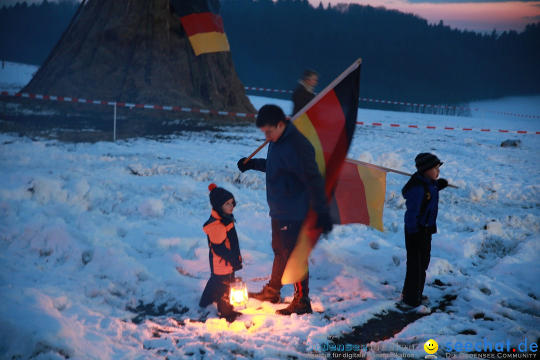 Funkenfeuer Fasnet - Ursaul bei Stockach am Bodensee, 22.02.2015