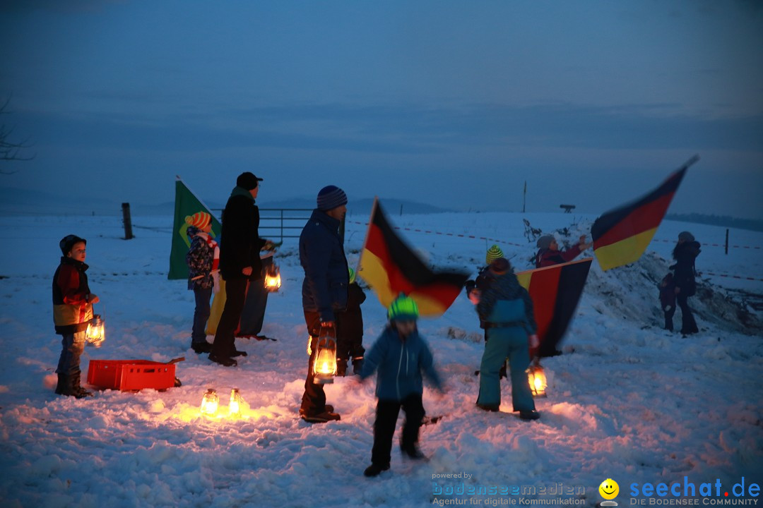 Funkenfeuer Fasnet - Ursaul bei Stockach am Bodensee, 22.02.2015