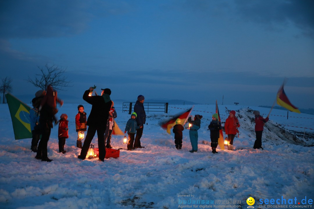 Funkenfeuer Fasnet - Ursaul bei Stockach am Bodensee, 22.02.2015