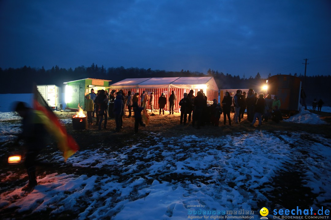 Funkenfeuer Fasnet - Ursaul bei Stockach am Bodensee, 22.02.2015