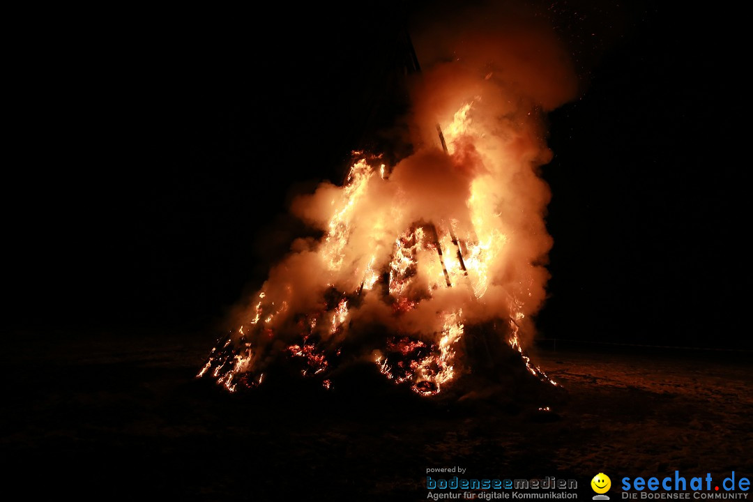 Funkenfeuer Fasnet - Ursaul bei Stockach am Bodensee, 22.02.2015