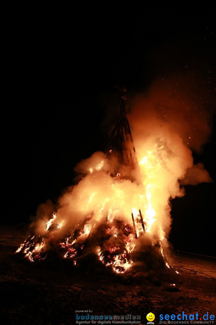 Funkenfeuer Fasnet - Ursaul bei Stockach am Bodensee, 22.02.2015