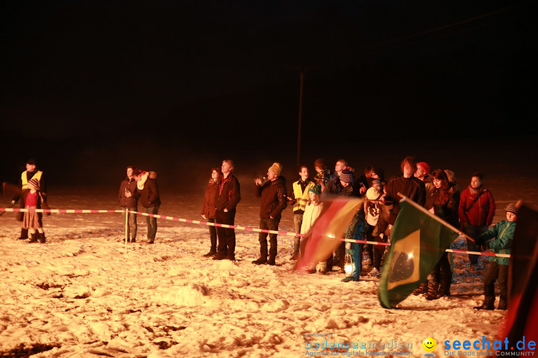 Funkenfeuer Fasnet - Ursaul bei Stockach am Bodensee, 22.02.2015