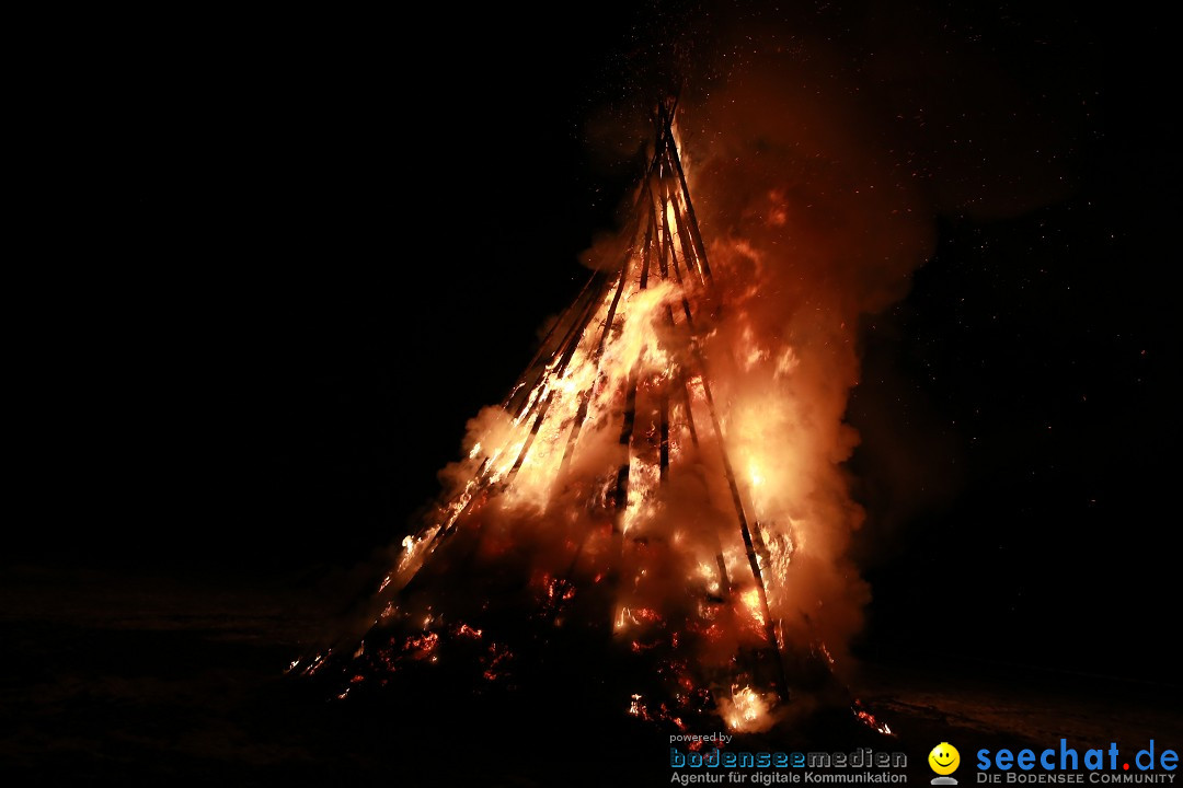 Funkenfeuer Fasnet - Ursaul bei Stockach am Bodensee, 22.02.2015