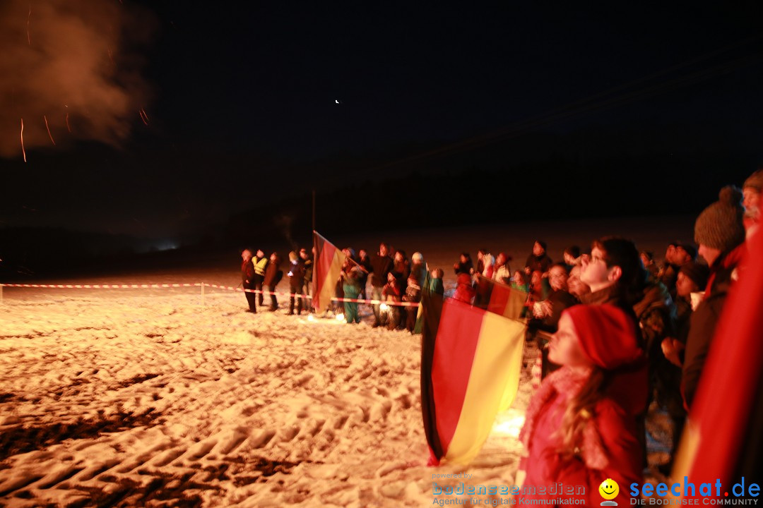 Funkenfeuer Fasnet - Ursaul bei Stockach am Bodensee, 22.02.2015