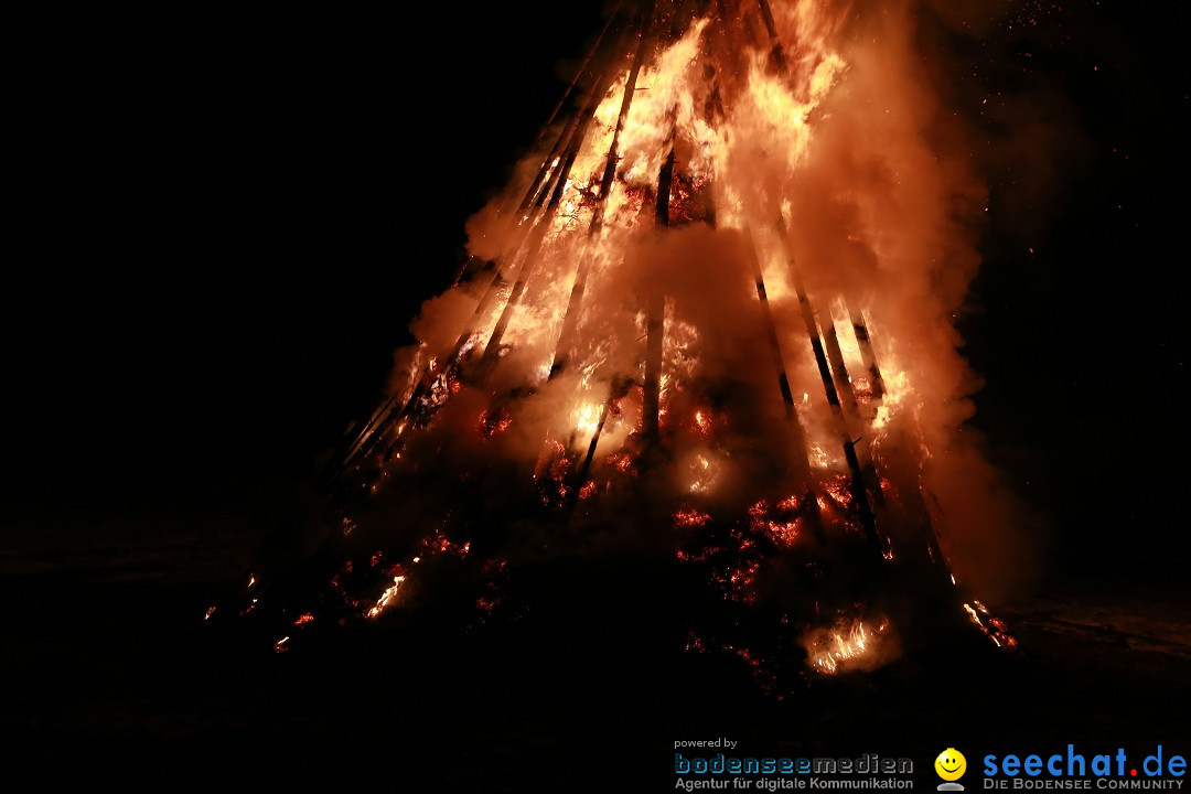 Funkenfeuer Fasnet - Ursaul bei Stockach am Bodensee, 22.02.2015