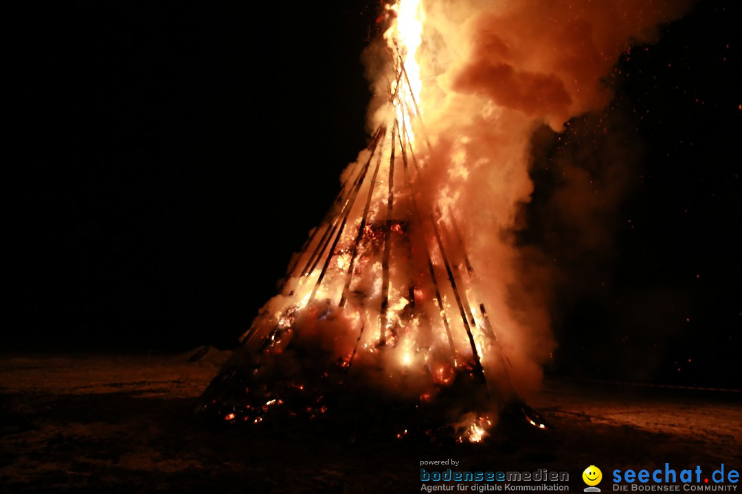 Funkenfeuer Fasnet - Ursaul bei Stockach am Bodensee, 22.02.2015