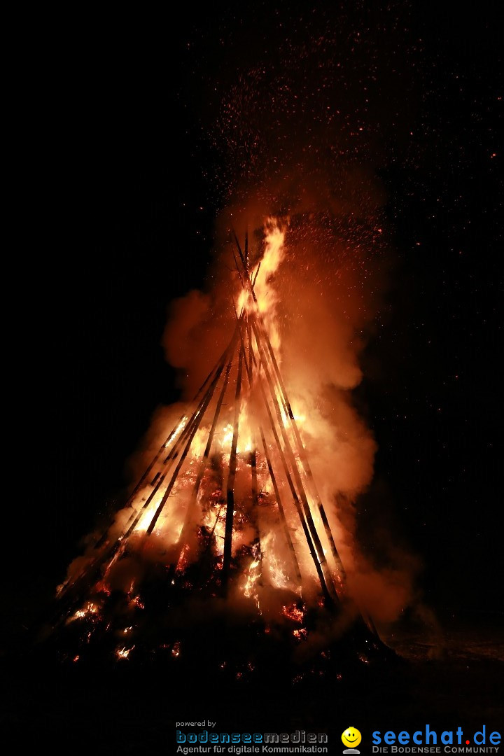 Funkenfeuer Fasnet - Ursaul bei Stockach am Bodensee, 22.02.2015