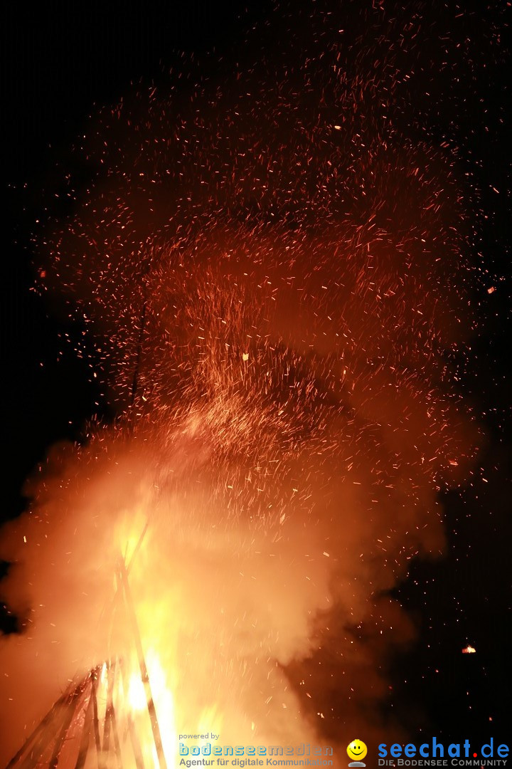 Funkenfeuer Fasnet - Ursaul bei Stockach am Bodensee, 22.02.2015