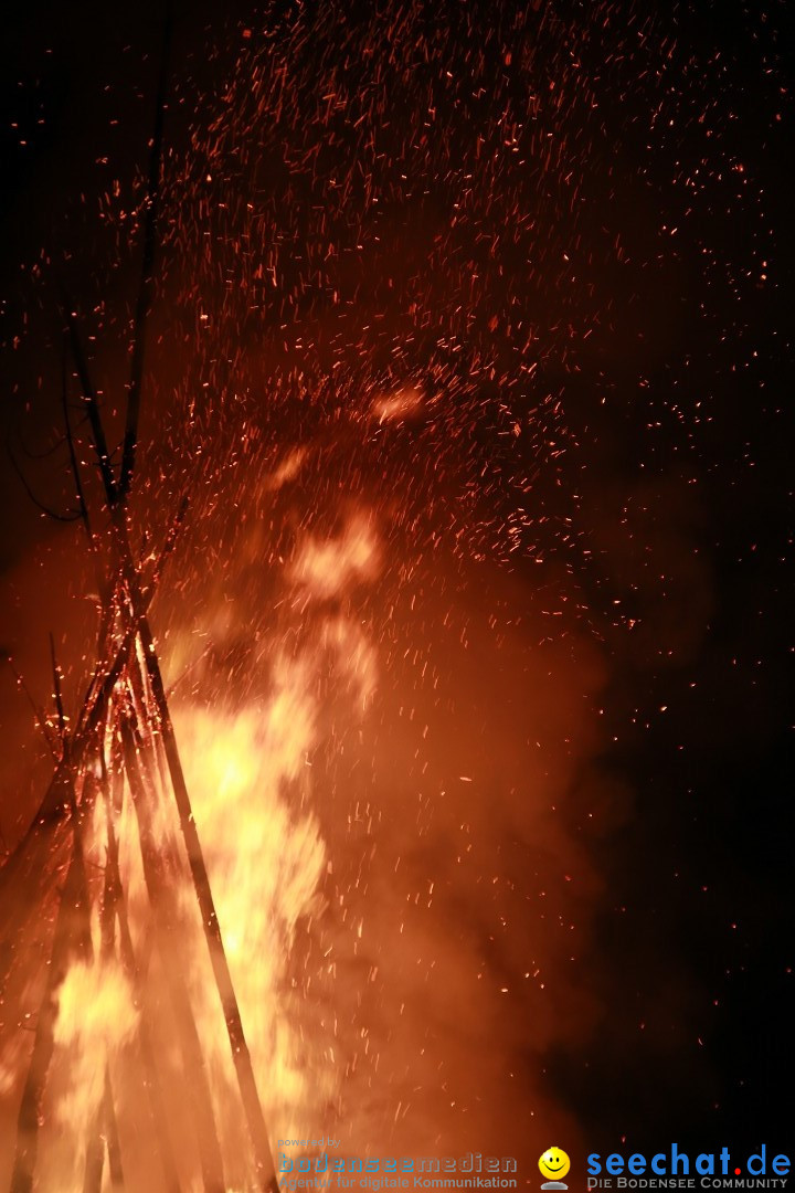 Funkenfeuer Fasnet - Ursaul bei Stockach am Bodensee, 22.02.2015