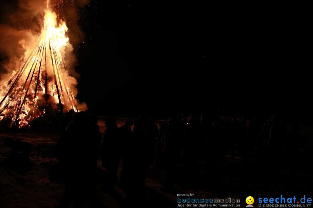 Funkenfeuer Fasnet - Ursaul bei Stockach am Bodensee, 22.02.2015