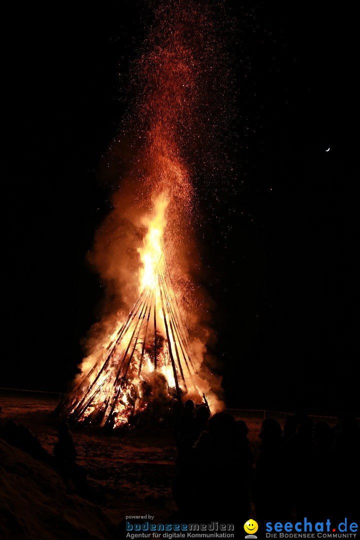 Funkenfeuer Fasnet - Ursaul bei Stockach am Bodensee, 22.02.2015