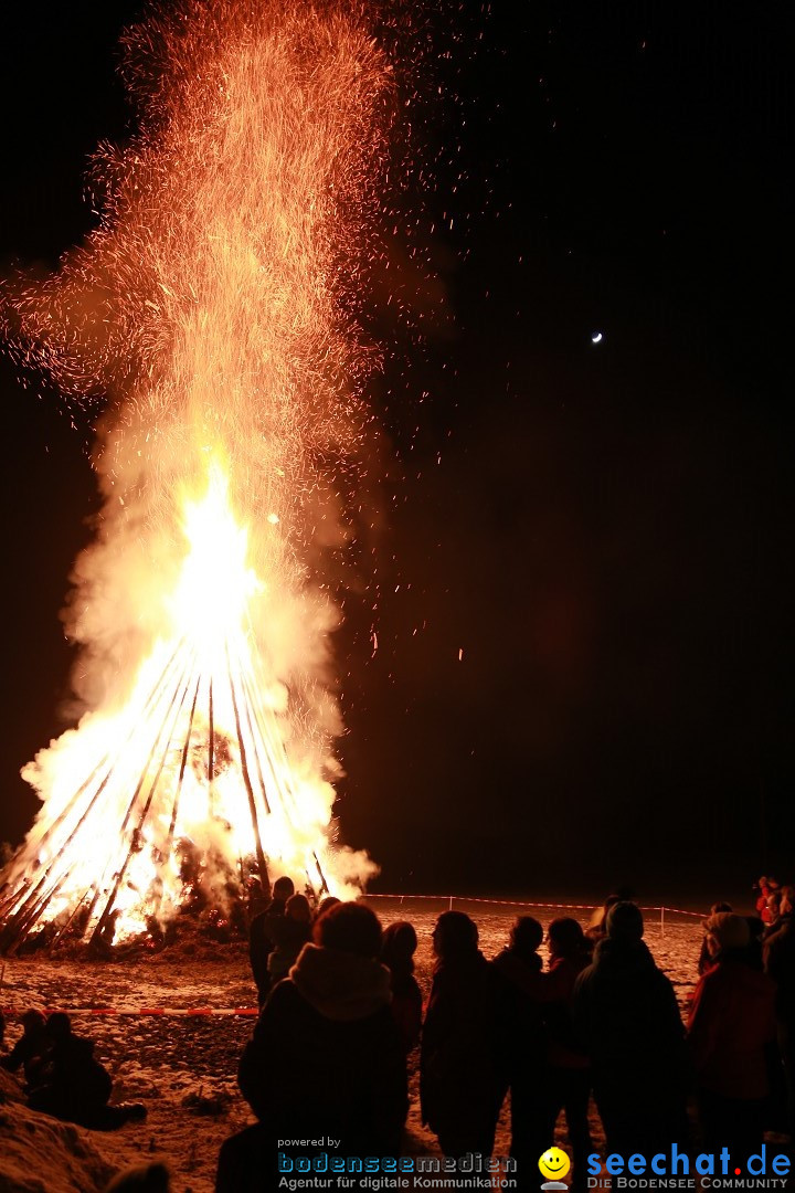 Funkenfeuer Fasnet - Ursaul bei Stockach am Bodensee, 22.02.2015