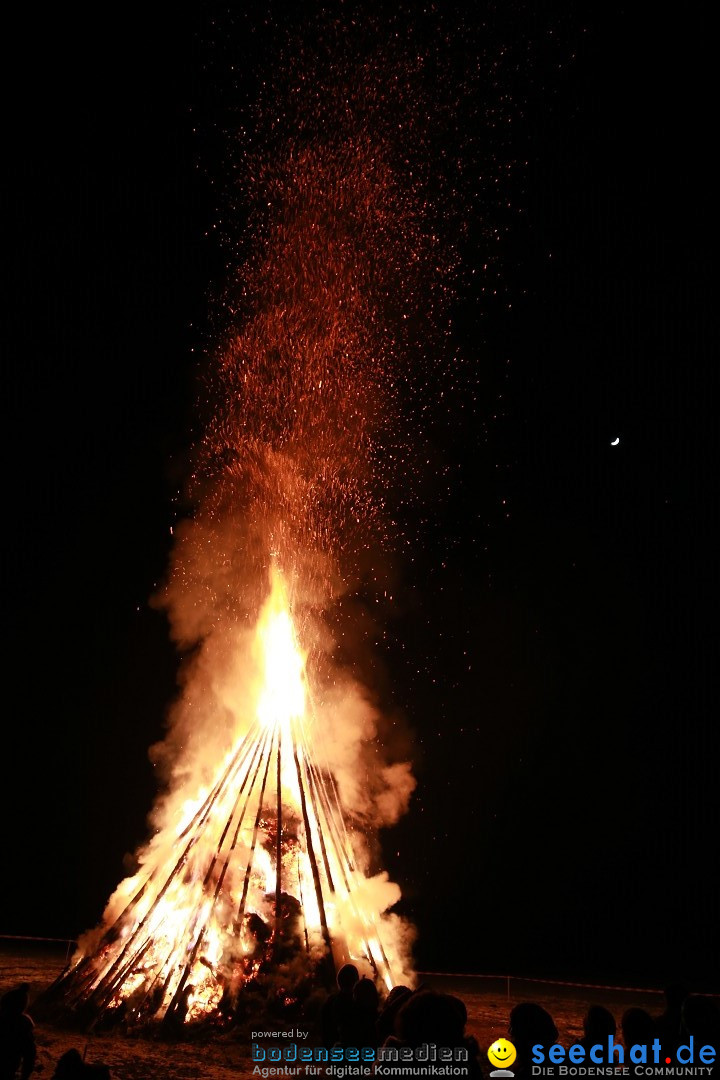 Funkenfeuer Fasnet - Ursaul bei Stockach am Bodensee, 22.02.2015