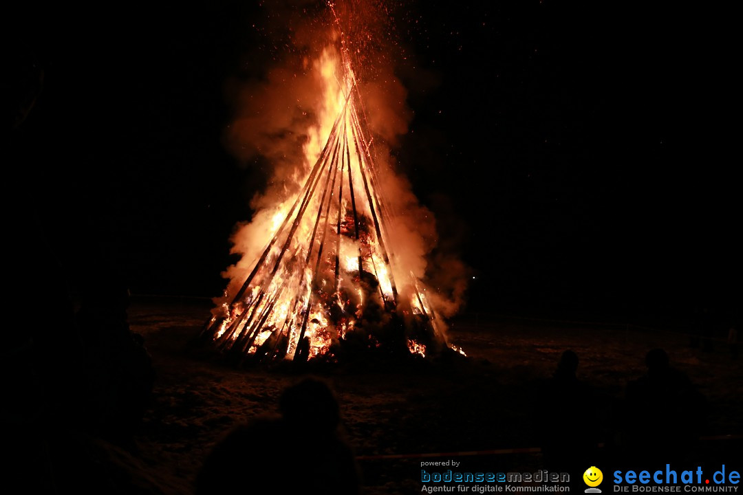 Funkenfeuer Fasnet - Ursaul bei Stockach am Bodensee, 22.02.2015