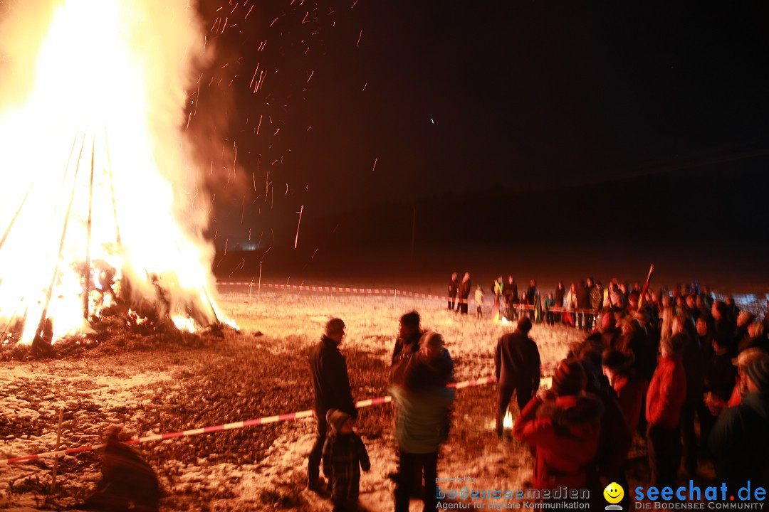 Funkenfeuer Fasnet - Ursaul bei Stockach am Bodensee, 22.02.2015