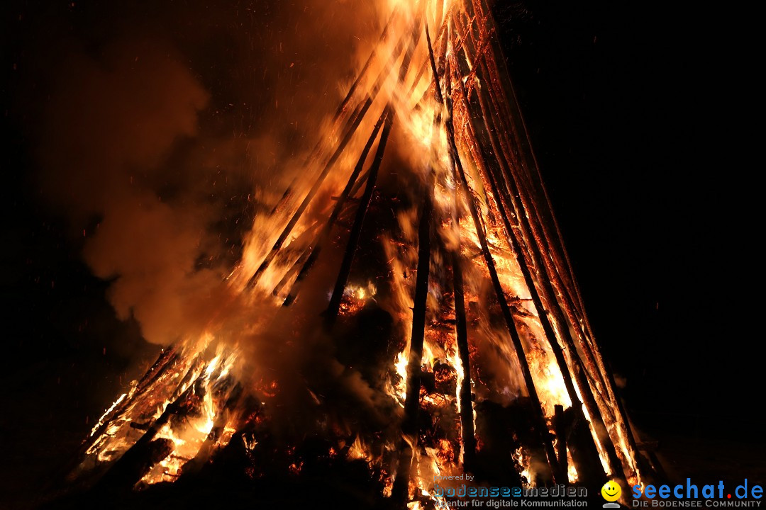 Funkenfeuer Fasnet - Ursaul bei Stockach am Bodensee, 22.02.2015