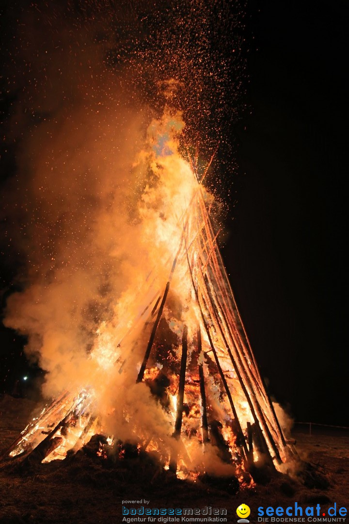 Funkenfeuer Fasnet - Ursaul bei Stockach am Bodensee, 22.02.2015