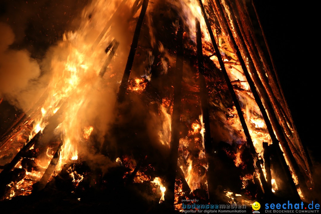 Funkenfeuer Fasnet - Ursaul bei Stockach am Bodensee, 22.02.2015