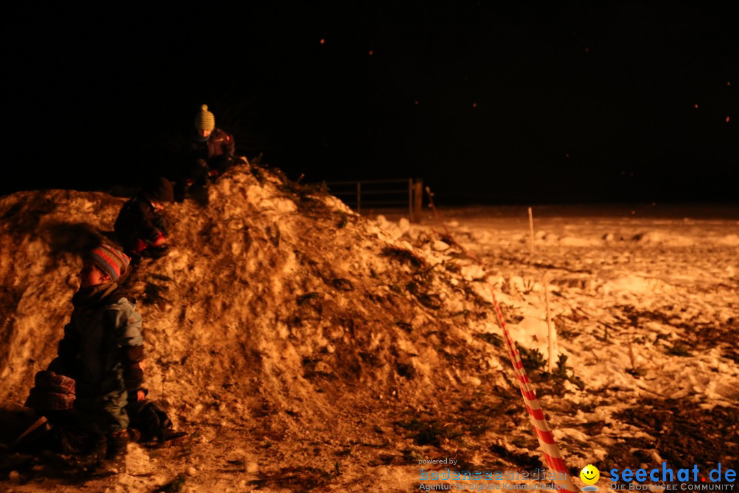 Funkenfeuer Fasnet - Ursaul bei Stockach am Bodensee, 22.02.2015