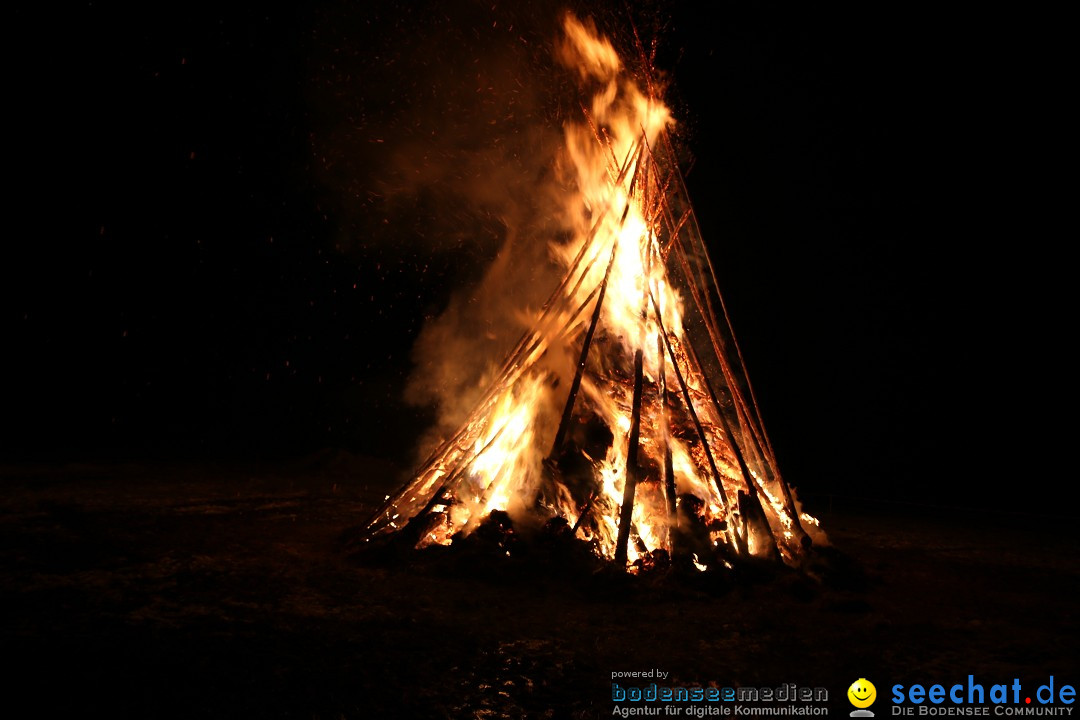 Funkenfeuer Fasnet - Ursaul bei Stockach am Bodensee, 22.02.2015