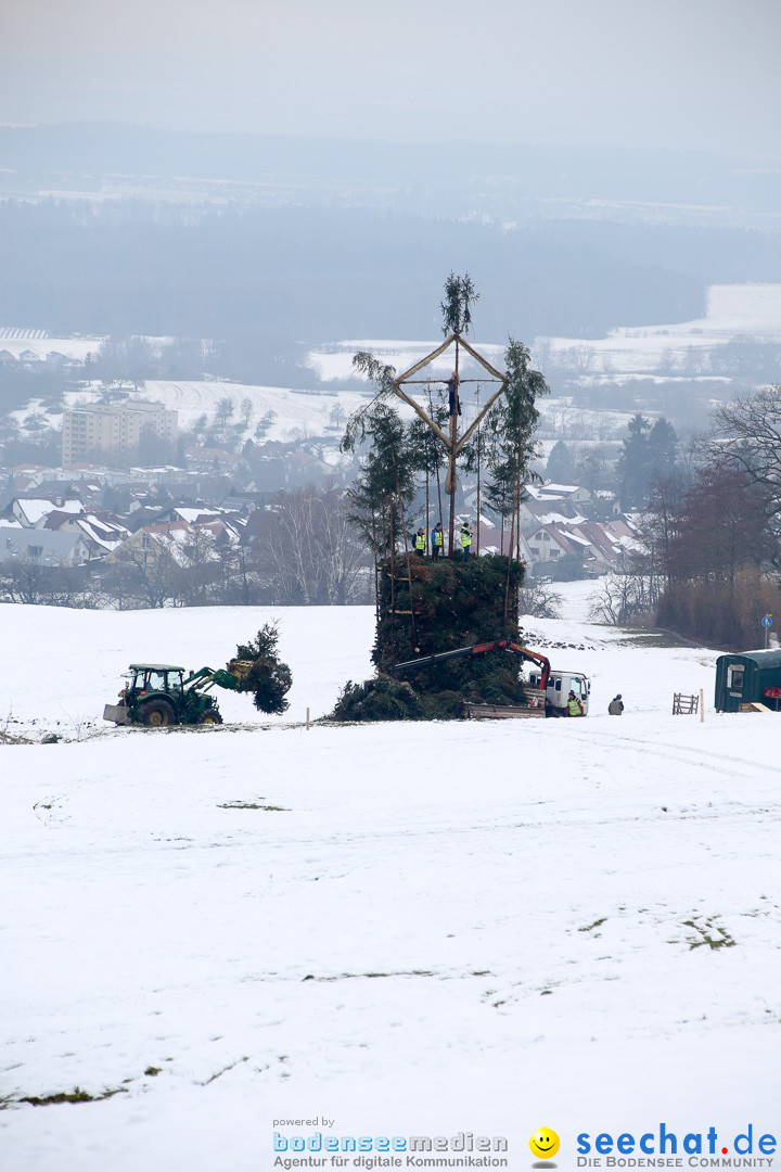 Funkenfeuer in Ittendorf bei Markdorf am Bodensee, 22.02.2015