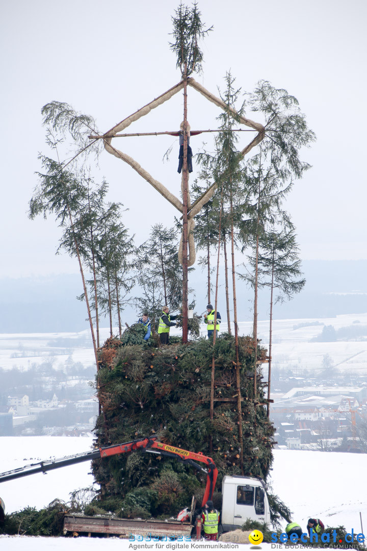 Funkenfeuer in Ittendorf bei Markdorf am Bodensee, 22.02.2015