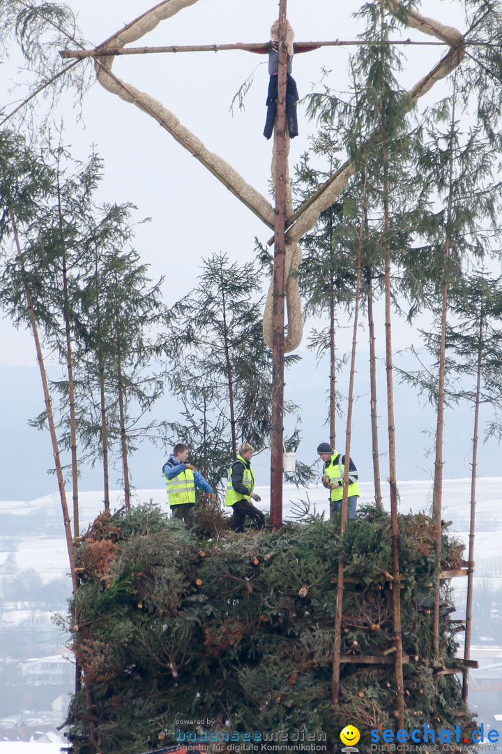 Funkenfeuer in Ittendorf bei Markdorf am Bodensee, 22.02.2015