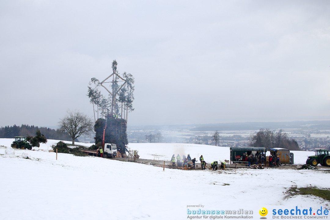 Funkenfeuer in Ittendorf bei Markdorf am Bodensee, 22.02.2015